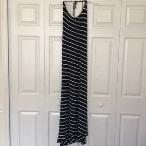 NWOT Blue and white maxi